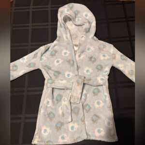 Cozy Hooded Bathrobe with Belt 0-9 Months